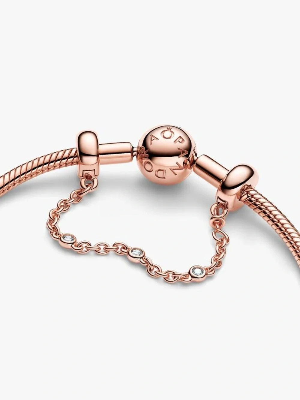 Pandora Triple Clear Stone Safety Chain